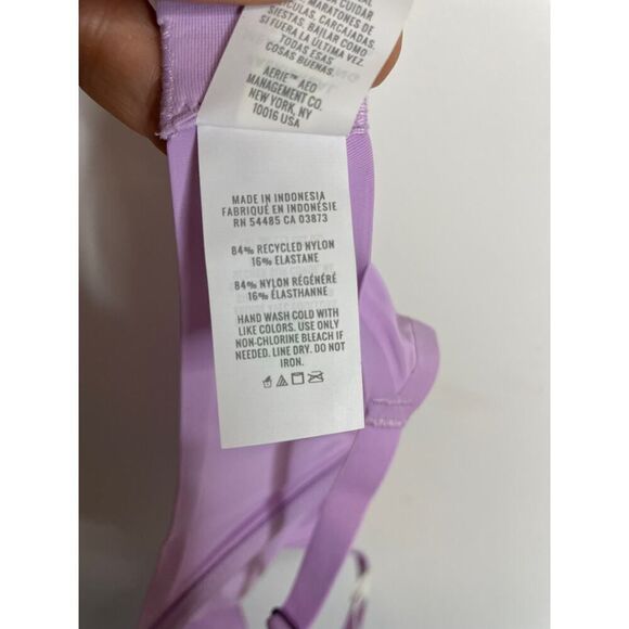 Smoothez Aerie Purple Size 32D Microfiber Unlined Full Coverage Bra NWT - Picture 7 of 11
